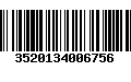 Código de Barras 3520134006756