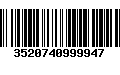 Código de Barras 3520740999947