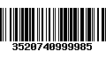 Código de Barras 3520740999985