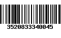 Código de Barras 3520833340045