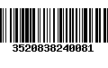 Código de Barras 3520838240081