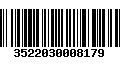 Código de Barras 3522030008179