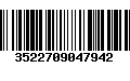 Código de Barras 3522709047942