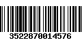 Código de Barras 3522870014576