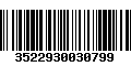 Código de Barras 3522930030799