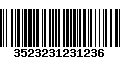 Código de Barras 3523231231236