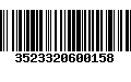 Código de Barras 3523320600158