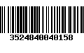 Código de Barras 3524840040158