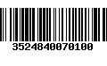 Código de Barras 3524840070100