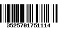 Código de Barras 3525701751114