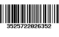 Código de Barras 3525722026352