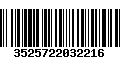 Código de Barras 3525722032216