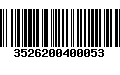 Código de Barras 3526200400053