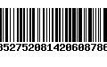 Código de Barras 352752081420608786