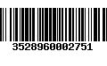 Código de Barras 3528960002751