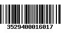 Código de Barras 3529400016017