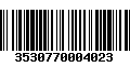 Código de Barras 3530770004023