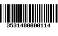 Código de Barras 3531480000114