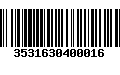 Código de Barras 3531630400016