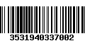 Código de Barras 3531940337002