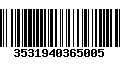 Código de Barras 3531940365005