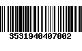 Código de Barras 3531940407002