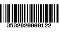 Código de Barras 3532820000122