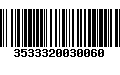 Código de Barras 3533320030060