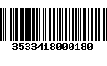 Código de Barras 3533418000180