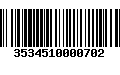 Código de Barras 3534510000702