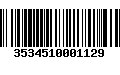 Código de Barras 3534510001129