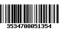 Código de Barras 3534700051354