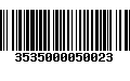 Código de Barras 3535000050023