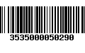 Código de Barras 3535000050290