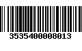 Código de Barras 3535400008013