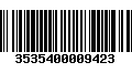 Código de Barras 3535400009423