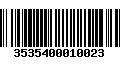 Código de Barras 3535400010023