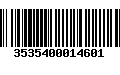 Código de Barras 3535400014601