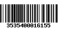 Código de Barras 3535400016155