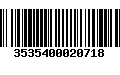 Código de Barras 3535400020718