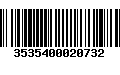 Código de Barras 3535400020732