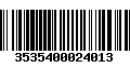 Código de Barras 3535400024013