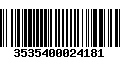 Código de Barras 3535400024181