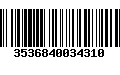 Código de Barras 3536840034310