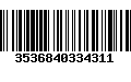 Código de Barras 3536840334311