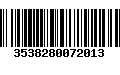 Código de Barras 3538280072013