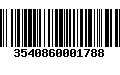 Código de Barras 3540860001788