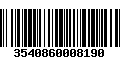 Código de Barras 3540860008190