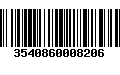 Código de Barras 3540860008206