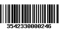 Código de Barras 3542330000246